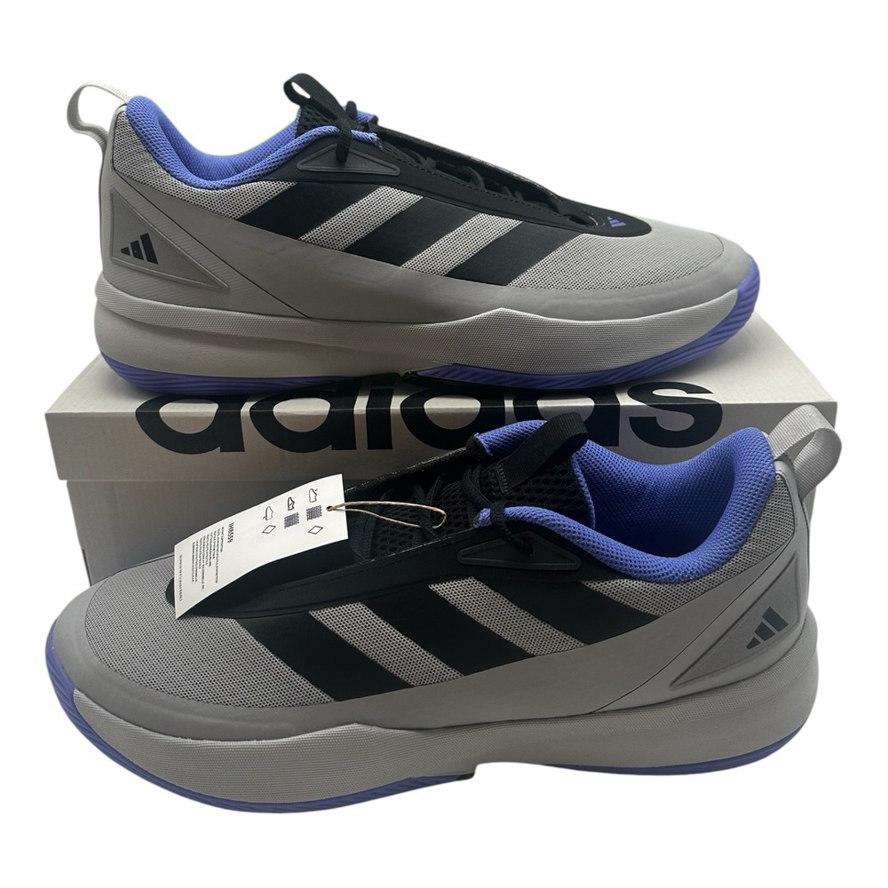 Adidas Subzone Basketball Shoes Men's Size 13 Grey/Black Blue Sneakers IH8559